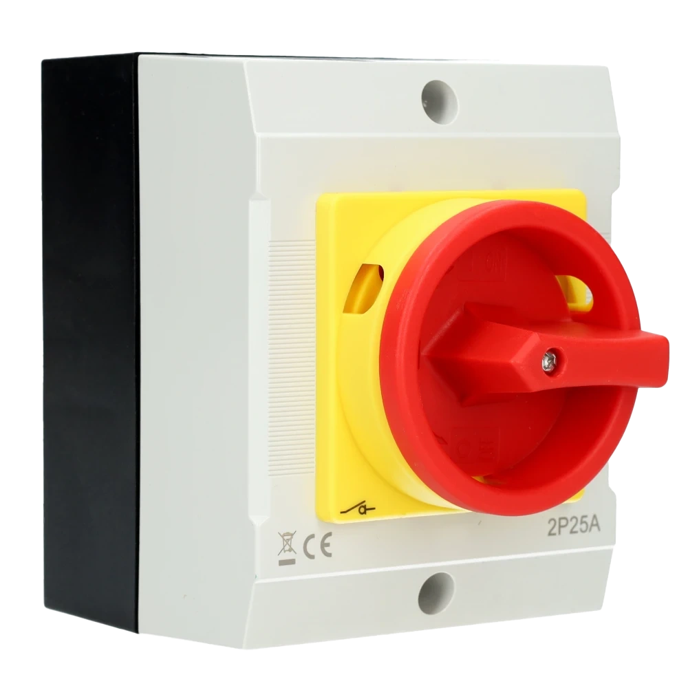 85013000 - EMAT - Werkschakelaar rood (2P 25A)
