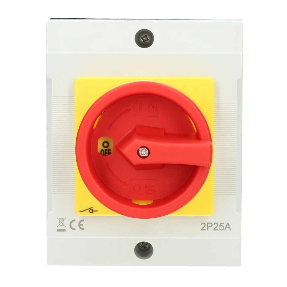 85013000 - EMAT - Werkschakelaar rood (2P 25A)