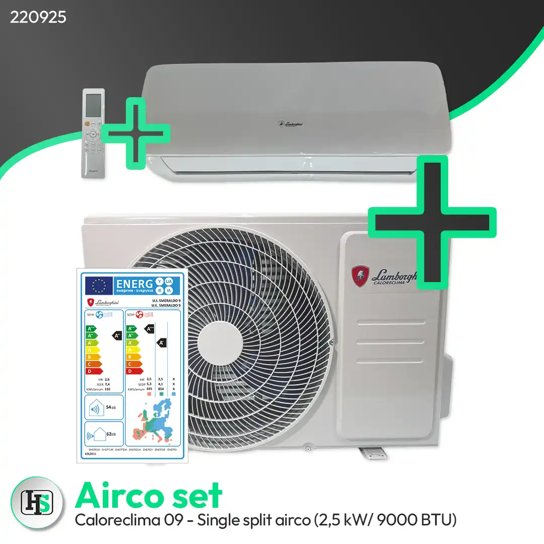 Lamborghini Caloreclima 09 - Single split airco wandmodel (2,5 kW / 9000 BTU)