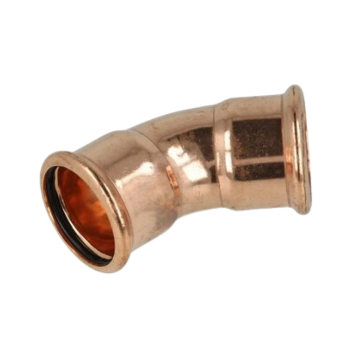 OEG 802009050 - Koperen perskoppeling M-contour hoek 45° (15 mm)