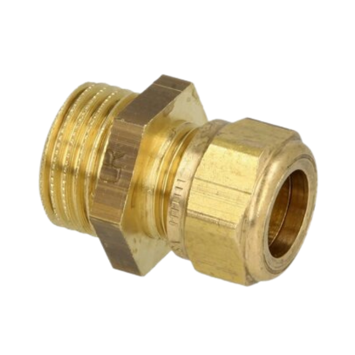 OEG 802016054 - Messing knelkoppeling verloop (15 mm x G 3/4