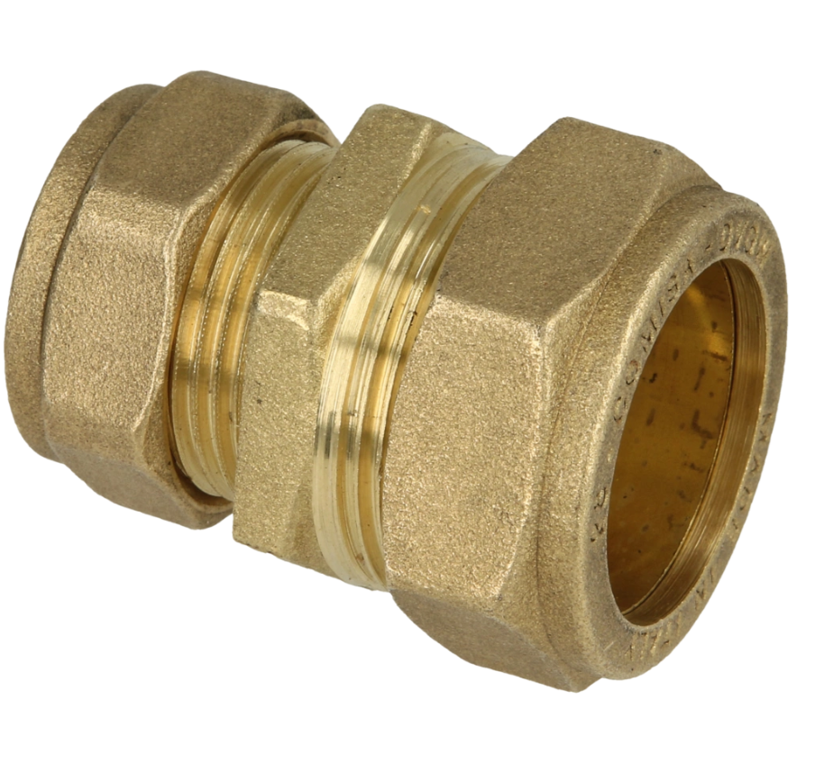 OEG 802016024 - Messing knelkoppeling verloop (15 x 12 mm)