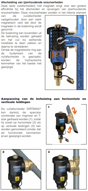 Caleffi 5453 DIRTMAG® - Magnetische vuilafscheider 1