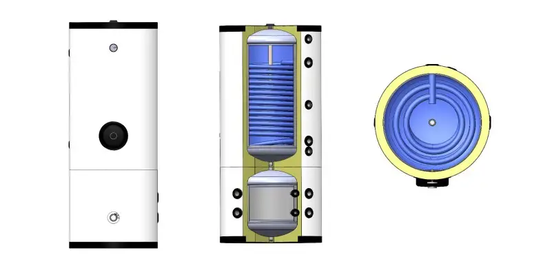 ALPS EXCLUSIVE WKB-HV-300/100L - Combinatieboiler (300/100L)